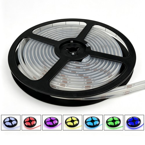5m 13W/m RGB Dotless COB-LED strip - 24V DC, IP67, 576 LED per meter
