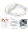 5m 13W/m RGB Dotless COB-LED strip - 24V DC, IP67, 576 LED per meter