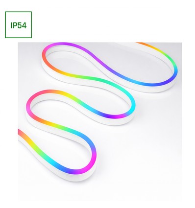5m 1W/m RGB digital Neon Flex set - USB 5V, 30 LED per meter, IP54, inkl. fjärrkontroll