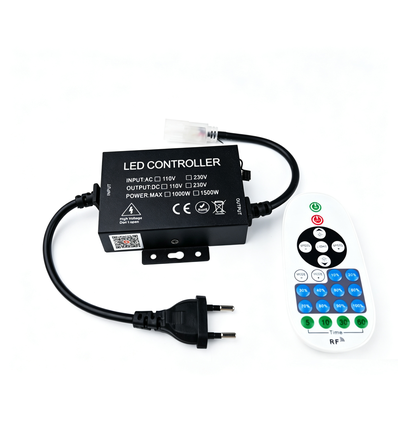 230V utomhus Zigbee-dimmer - Inkl. ändstopp, för 230V Slim COB, vattentät, minnesfunktion, Hue-kompatibel, max 50m