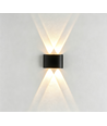 6-pack 4W CURVE vägglampa - IP65, svart, upp/ner, utomhus, inkl. ljuskälla