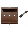 FYRON Bollard trädgårdslampa, Coffee - E27, 61 cm, IP54 utomhus, pollare