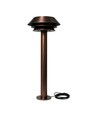 Antikt mässingsfärgad trädgårdslampa - E14, 60 cm, IP54 utomhus, exkl. ljuskälla