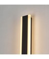 60cm avlång vägglampa - Svart, fyrkantig, upp/ned, justerbar, inne/ute, IP65, inkl. ljuskälla