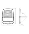 50W LED-strålkastare CCT - IP65, 3 färgtemperaturer, utomhus