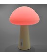 Uppladdningsbar Mushroom LED-bordslampa - RGB + 3000K, kallvit, bärbar