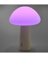 Uppladdningsbar Mushroom LED-bordslampa - RGB + 3000K, kallvit, bärbar
