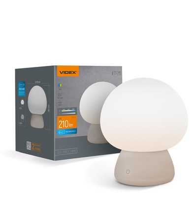 Uppladdningsbar Mushroom LED-bordslampa - RGB + 3000K kallvit, bärbar