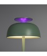 Laddningsbar LED-skrivbordslampa med white noise - Neutralvit + RGB, grön, inkl. ljuskälla