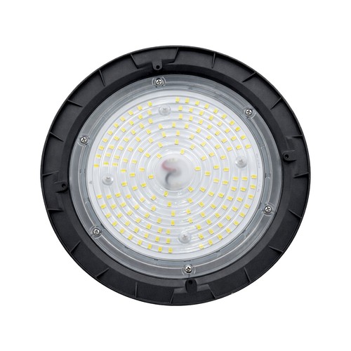 220x135mm Plateo 4 High Bay 100W - neutralvit 230V 90° IP65 IK09 svart, med effektjustering 0-10V