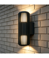 FYRON Duo upp/ned vägglampa, Svart - E27, IP54, utomhus