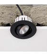 7W RA96 CCT + DimToWarm infälld spot för isolering - Dimbar, Hål: Ø6,8 cm, Mått: Ø9,3 cm, svart