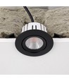 7W RA96 CCT + DimToWarm infälld spot för isolering - Dimbar, Hål: Ø6,8 cm, Mått: Ø9,3 cm, svart