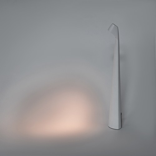 Laddningsbar LED-bordslampa inne/ute - Vit, 40cm hög, 3-stegs dimbar, IP44 utomhus