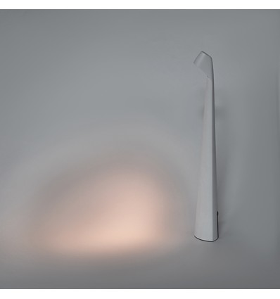 Laddningsbar LED-bordslampa inne/ute - Vit, 40cm hög, 3-stegs dimbar, IP44 utomhus