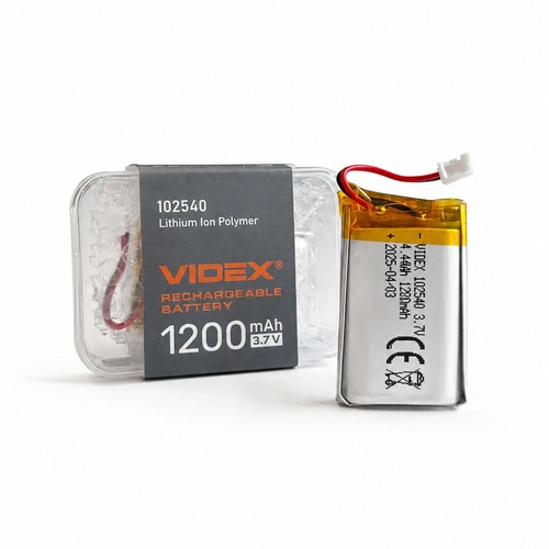 1200mAh Li-pol laddningsbart batteri - Passar pannlampor