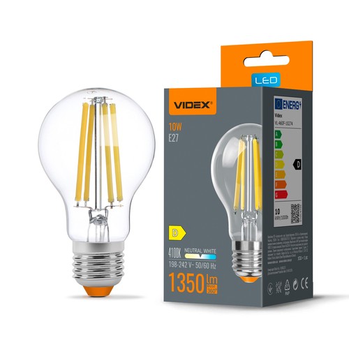 E27 10W LED filamentlampa - A60, neutralvit