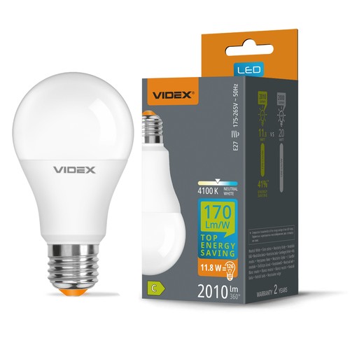E27 11,8W LED-lampa - A60, neutralvit