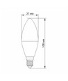 E14 4,9W LED-klotlampa - C37, neutralvit
