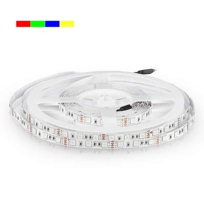 5m 11W/m röd/grön/blå/gul LED-strip - 60 LED per meter, välj färg