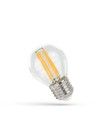 E27 5,5W LED klotlampa filament - G45, 300° spridning