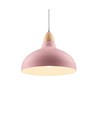 BIRK Rosa Ø19cm pendel - E27 sockel, 2m sladd, metall / trä