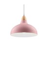 BIRK Rosa Ø24cm pendel - E27 sockel, 2m sladd, metall / trä