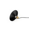 Svart Ø22cm pendellampa - E27 sockel, 2m sladd, svart/mässing