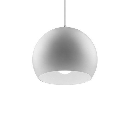 Vit Ø20cm pendellampa - E27 sockel, 2m sladd, metall