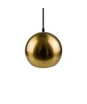 Mässing Ø20cm pendellampa - E27 sockel, 2m sladd, metall