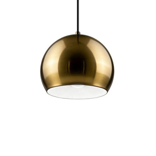 Mässing Ø20cm pendellampa - E27 sockel, 2m sladd, metall