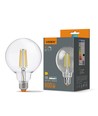 E27 7W LED-filamentlampa - G95, neutralvit