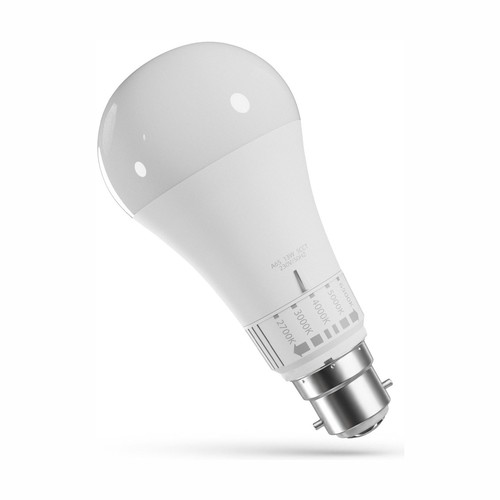 B22 13W LED-lampa - 5CCT, GLS, 5 färgtemperaturer i en lampa