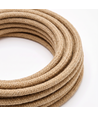 5m Textilkabel 2x0.75 mm², tygkabel - 230V, Jute/Beige