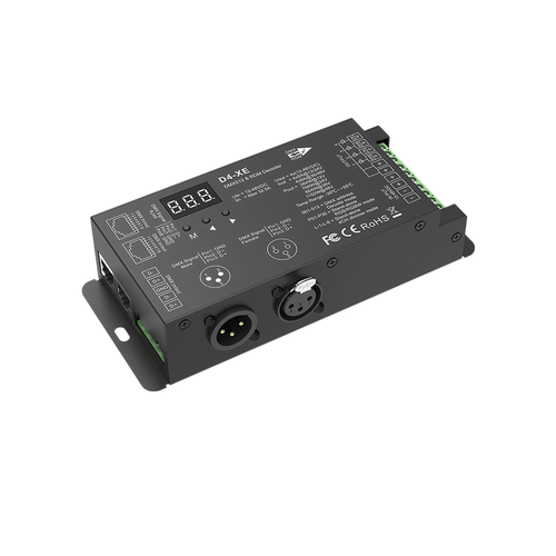 4 Kanal DMX512 & RDM Dekoder - 12-48VDC, 4x8A