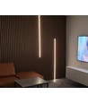 240cm LED Akustikpanel-set, svart - 2 st. CCT LED-strips (240cm) m. 78W strömförsörjning - WiFi eller RF