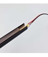 120cm LED Akustikpanel-set, svart - 2 st. Enfärgade LED-strips m. 60W strömförsörjning - WiFi eller RF