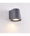 Avero GU10 vägglampa - Grå, IP65, inomhus/utomhus, utan ljuskälla