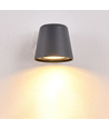 Avero GU10 vägglampa - Grå, IP65, inomhus/utomhus, utan ljuskälla