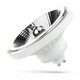 10W GU10 AR111 LED-spot - 20° spridning, 5 års garanti, vit