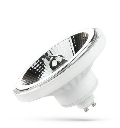 10W GU10 AR111 LED-spot - vit, 20° spridning, 5 års garanti