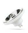 10W GU10 AR111 LED-spot - 20° spridning, 5 års garanti, vit