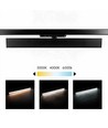 30/28/25W 3-fas LED-skena - 60 cm, svart