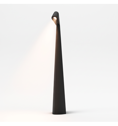Laddningsbar LED bordslampa - Svart, inne/ute, 3-stegs dimbar, IP44, 40 cm