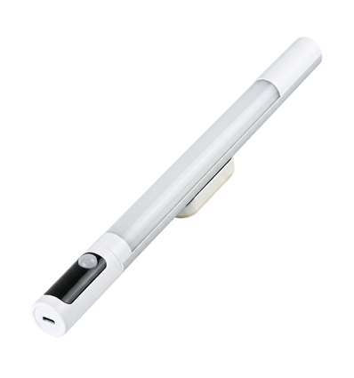 Laddningsbar skåpbelysning - 38cm, vit, PIR-sensor, CCT, LCD-display