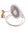 5m 9W/m CCT LED-strip RA95 - 24V DC, 400 LED per meter, 8mm bred, 2m kabel