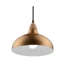 BIRK Borstad Mässing Ø19cm pendel - E27 sockel, 2m sladd, Aluminium
