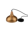 BIRK Borstad Mässing Ø24cm pendel - E27 sockel, 2m sladd, Aluminium