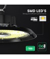 150W V-Tac LED High Bay, 155lm/W - IP65, 4000K, Cree-chip, 6 års garanti