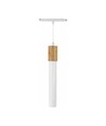 12W System Shift Hangit Wood LED-pendel - CCT switch, 25°, vit, 90cm kabel